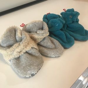 Zutano baby booties (2 pair)